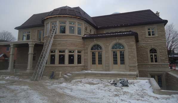 winter roof installation